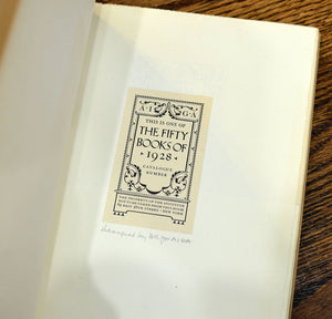 [Bruce Rogers | Proof Bookplate Designed by BR Tipped-In] Bruce Rogers, Designer of Books