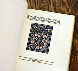 [Bertram Grosvenor Goodhue | Illuminated] Sonnets from the Portuguese