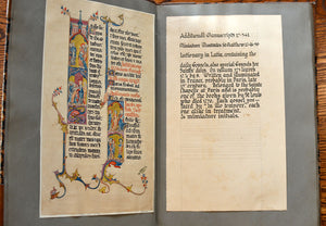 [Mildred Ratcliffe] Album of original illuminated initials, designs, leaves, and miniatures