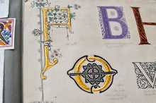 Load image into Gallery viewer, [Mildred Ratcliffe] Album of original illuminated initials, designs, leaves, and miniatures
