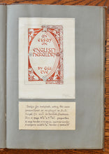 Load image into Gallery viewer, [Mildred Ratcliffe] Album of original illuminated initials, designs, leaves, and miniatures
