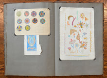 Load image into Gallery viewer, [Mildred Ratcliffe] Album of original illuminated initials, designs, leaves, and miniatures
