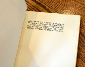 [Fine Binding | Zaehnsdorf] Atalanta in Calydon