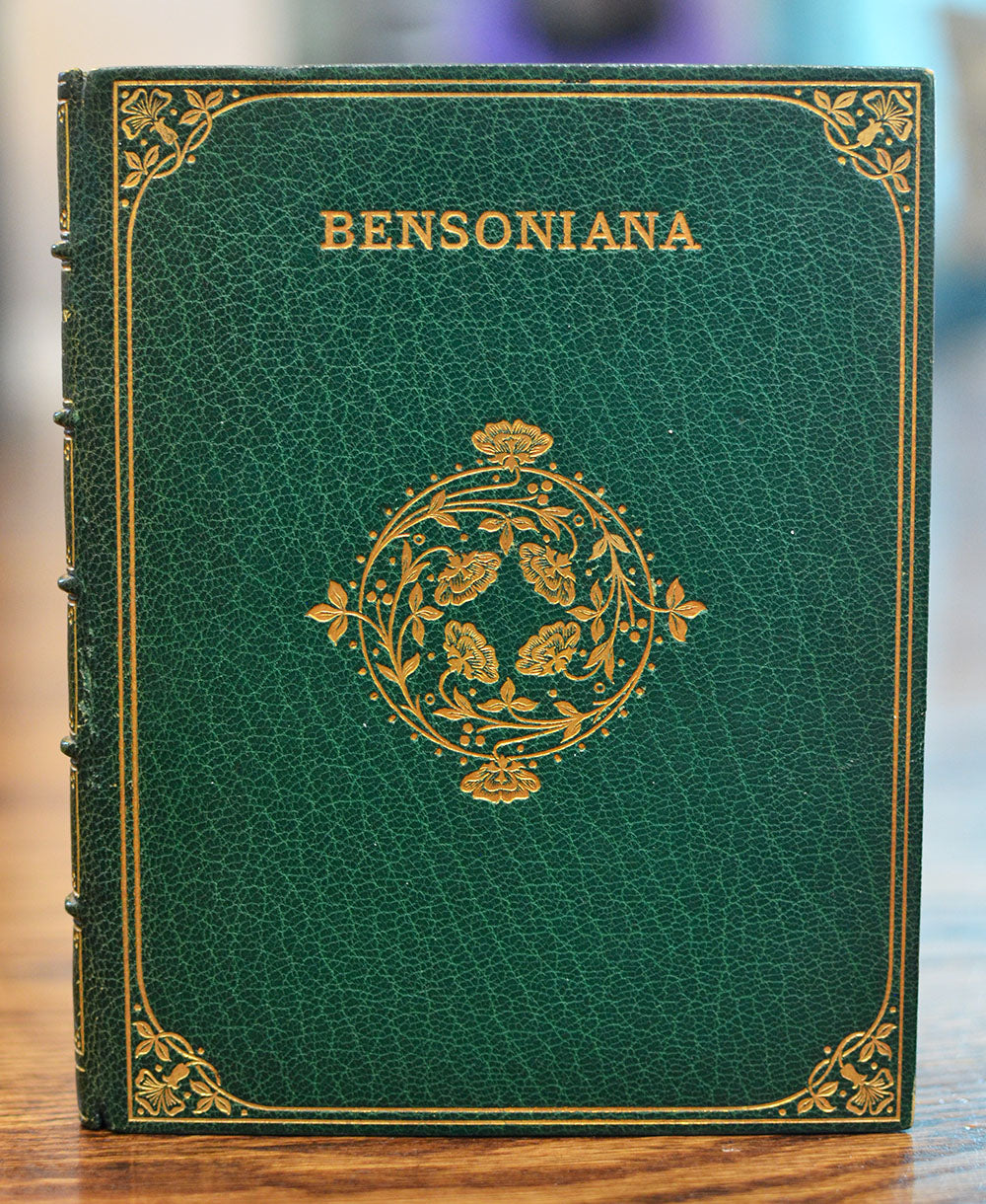 [Fine Binding | Morrell] Bensoniana