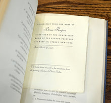 Load image into Gallery viewer, [Bruce Rogers | Extra Illustrated, incl. ms designs for Centaur] The Work of Bruce Rogers
