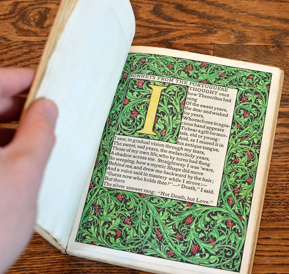 [Bertram Grosvenor Goodhue | Hand Colored] Sonnets from the Portuguese