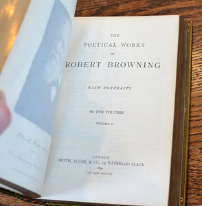 [Fine Binding | Oxford Bindery] Robert Browning's Poetical Works
