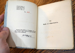 [Sette of Odd Volumes] The Book of Observances