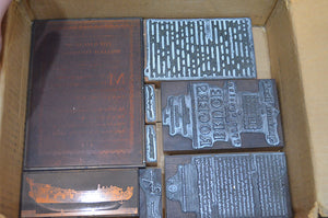 [Bruce Rogers] Twenty Original Printing Plates from The Work of Bruce Rogers (1939)