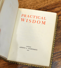Load image into Gallery viewer, [Fine Binding | The Monastery Hill Bindery] Practical Wisdom
