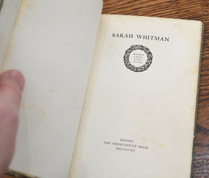[Merrymount Press] Sarah Whitman