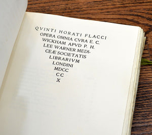 [Riccardi Press] Quinti Horati Flacci Opera Omnia