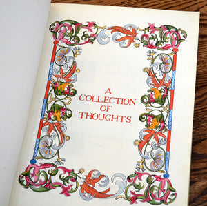 [Illuminated Arts & Crafts Manuscript in Folio] A Collection of Thoughts