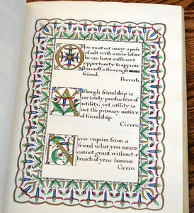 [Illuminated Arts & Crafts Manuscript in Folio] A Collection of Thoughts