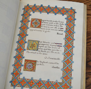 [Illuminated Arts & Crafts Manuscript in Folio] A Collection of Thoughts
