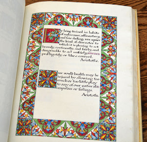 [Illuminated Arts & Crafts Manuscript in Folio] A Collection of Thoughts