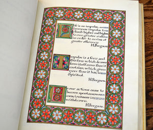 [Illuminated Arts & Crafts Manuscript in Folio] A Collection of Thoughts