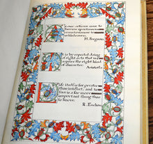 Load image into Gallery viewer, [Illuminated Arts &amp; Crafts Manuscript in Folio] A Collection of Thoughts
