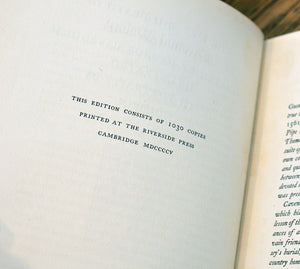 [Fine Binding | Riverside Press Bindery | Bruce Rogers] The Life and Death of Cardinal Wolsey