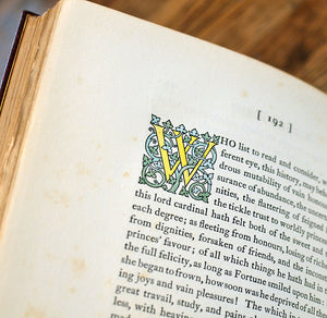 [Fine Binding | Riverside Press Bindery | Bruce Rogers] The Life and Death of Cardinal Wolsey