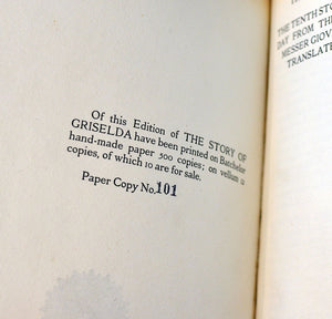 [Fine Binding | Sangorski & Sutcliffe] The Story of Griselda