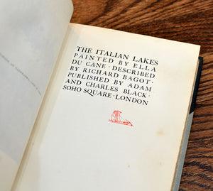 [Fine Binding | Inlaid Pictorial Spine] The Italian Lakes