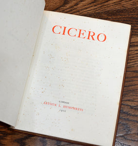 [Fine Binding] Cicero: De Officiis