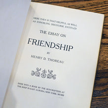 Load image into Gallery viewer, [Fine Binding | Louis Herman Kinder at The Roycroft Shop] Friendship
