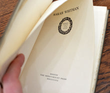 Load image into Gallery viewer, [Merrymount Press | Henry Cabot Lodge&#39;s Copy] Sarah Whitman
