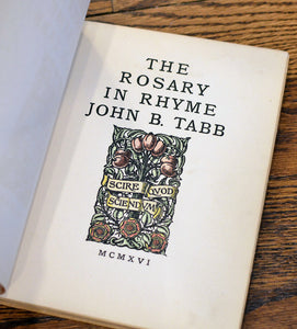 [Hand-Colored | Small & Maynard] The Rosary in Rhyme