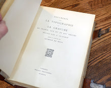 Load image into Gallery viewer, [Riviere &amp; Son] Ricci, Seymour De; Claudin, A. Documents Sur La Typographie et La Gravure En France, Aux XVe et XVIe Siecles.
