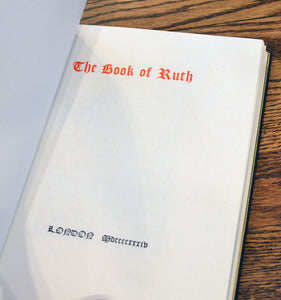 [Printed on Vellum | Reed Pale Press] The Book of Ruth