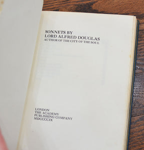 [Fine Binding | Arts & Crafts] Sonnets by Lord Alfred Douglas