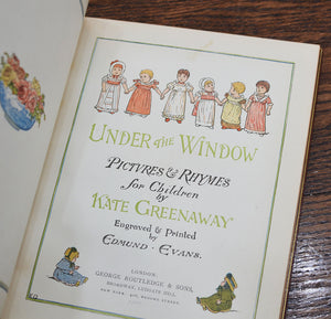 [Fine Binding | Riviere & Son | Kate Greenaway] Under the Window