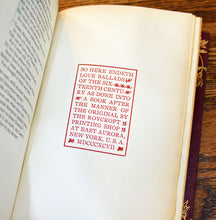 Load image into Gallery viewer, [Roycrofters | Fine Binding] Love Ballads of the XVIth Century
