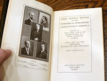 Load image into Gallery viewer, [Fine Binding | Florence Foote] First Annual Dinner of the Periodical Publishers&#39; Association of America
