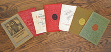 Load image into Gallery viewer, Sahlin, Axel Edw. Typographic Expressions: Something of Roycroft Principles and Methods [together with] six Christmas greetings booklets printed by Sahlin, 1940-1960.
