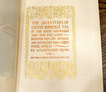 Load image into Gallery viewer, [Fine Binding | Knickerbocker Press Bindery] The Adventures of Captain Bonneville
