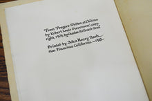 Load image into Gallery viewer, [Illuminated] Stevenson, Robert Louis. Prayer in Time of Rain.
