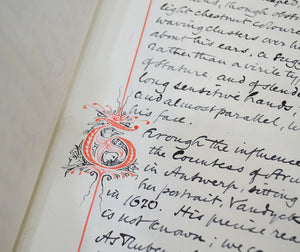 [Calligraphic mss] Dibdin, Edward Rimbault. Sir Anthony Van Dyck, 1599-1641.