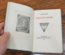 Load image into Gallery viewer, [Elm Press | Peter Verburg] Cowley, Abraham. Essays.
