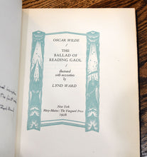Load image into Gallery viewer, [Lynd Ward | Signed] The Ballad of Reading Gaol
