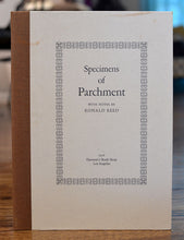 Load image into Gallery viewer, [Vellum Samples] Specimens of Parchment with Notes by Ronald Reed
