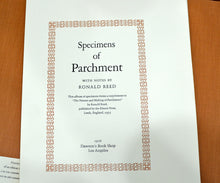 Load image into Gallery viewer, [Vellum Samples] Specimens of Parchment with Notes by Ronald Reed
