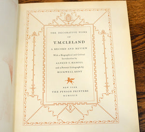 [Extra Illustrated with Two Letters] The Decorative Work of T.M. Cleland