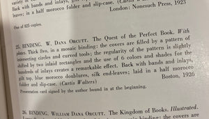 [A Mosaic Binding by Curtis Walters] In Quest of the Perfect Book